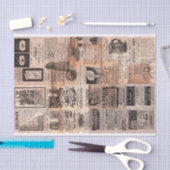 Papier Mousseline Collage publicitaire Vintage (Artisanat)