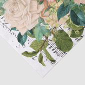 Papier Mousseline Collage Rose blanche (Détail)