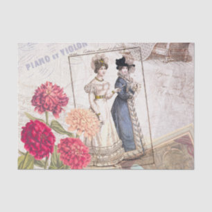 Papier Mousseline Collage victorien de mode