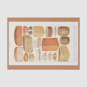 Papier Mousseline Collage vintage de fromage domestique 1923 Découpa