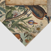Papier Mousseline Collage vintage d'oiseaux (Détail)