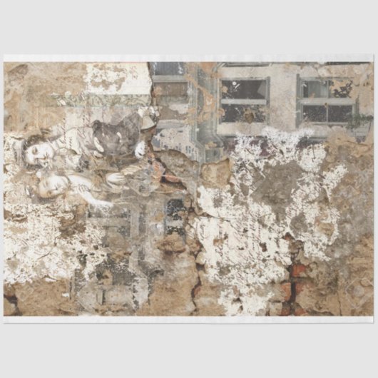 Papier Mousseline Collage Vintage Ephemera no 00005 (Recto)