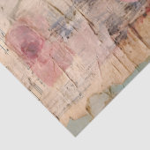 Papier Mousseline Collage vintage Ephémère rose Découpage (Détail)