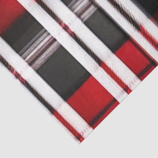 Papier Mousseline Collection Abstraite de plaid rouge (Détail)