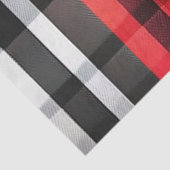 Papier Mousseline Collection Abstraite Red Black Plaid (Détail)