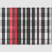 Papier Mousseline Collection Abstraite Red Black Plaid (Recto)