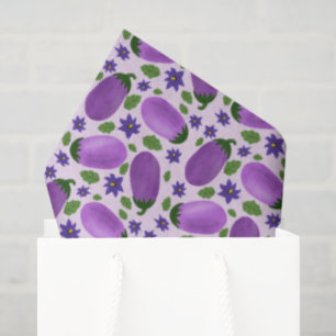 Papier Mousseline Collection Blush & Bloom Aubergine – Lilas doux