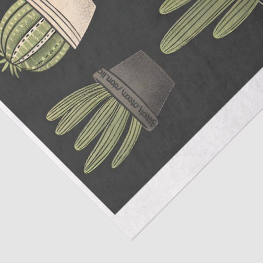 Papier Mousseline Collection Boho Cactus C9 Découpage (Détail)