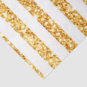 Papier Mousseline Collection Boho Stripes Parties scintillant Verte (Détail)