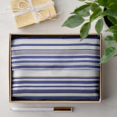 Papier Mousseline Collection branchée Summer Navy Blue Boat Stripes (Cadeau)