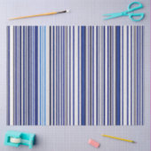 Papier Mousseline Collection branchée Summer Navy Blue Boat Stripes (Artisanat)