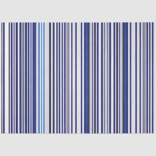 Papier Mousseline Collection branchée Summer Navy Blue Boat Stripes (Recto)