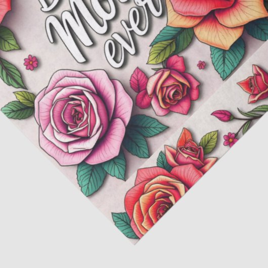 Papier Mousseline Collection Cadeau Floral Moderne (Détail)