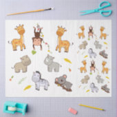 Papier Mousseline Collection d'animaux de la jungle 1 Découpage (Artisanat)