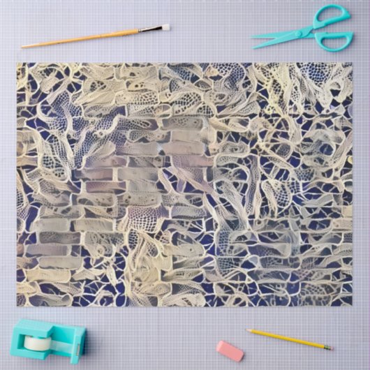 Papier Mousseline Collection d'art de mur dentelé (Artisanat)