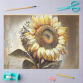 Papier Mousseline Collection D'Art Moderne Sun In Sunflower (Artisanat)