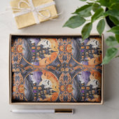 Papier Mousseline Collection d'automne Citrouille moderne Halloween (Cadeau)