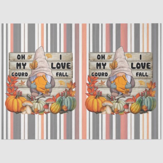 Papier Mousseline Collection d'automne populaire Thanksgiving (Recto)