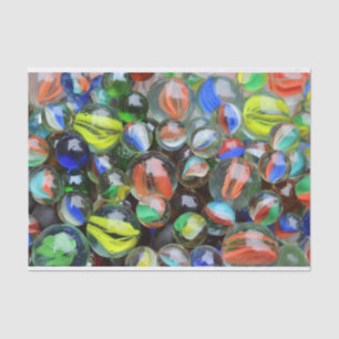 Papier Mousseline Collection de billes de verre