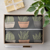 Papier Mousseline Collection de cactus Boho moderne C9 Decoupage (Cadeau)