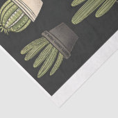 Papier Mousseline Collection de cactus Boho moderne C9 Decoupage (Détail)