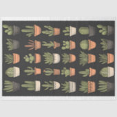 Papier Mousseline Collection de cactus Boho moderne C9 Decoupage (Recto)