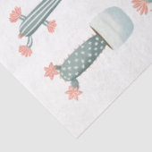 Papier Mousseline Collection de cactus Succulents Pastel D1 Découpag (Détail)