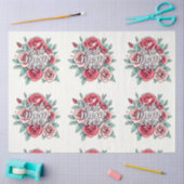 Papier Mousseline Collection de cadeaux de luxe floral populaire (Artisanat)