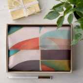 Papier Mousseline Collection de Carrés Abstraits rétro populaire (Cadeau)