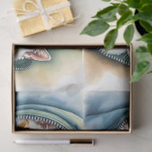 Papier Mousseline Collection de chats d'aquarelle magnifique moderne (Cadeau)