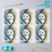 Papier Mousseline Collection de chats d'aquarelle magnifique moderne (Artisanat)