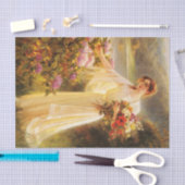 Papier Mousseline collection de fleurs, belle dame par Albert Lynch (Artisanat)