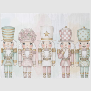 Papier Mousseline Collection de jouets casse-noisette pastel aquarel