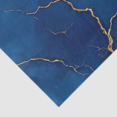 Papier Mousseline Collection de marbre Royal Blue Gold (Détail)