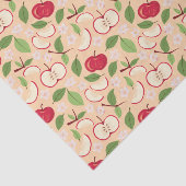 Papier Mousseline Collection de Motifs de paniers de fruits - Pommes (Détail)