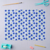 Papier Mousseline Collection de prunes botaniques bleues (Artisanat)