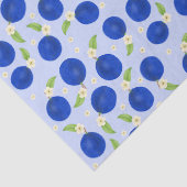 Papier Mousseline Collection de prunes botaniques bleues (Détail)