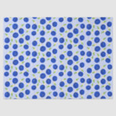 Papier Mousseline Collection de prunes botaniques bleues (Recto)