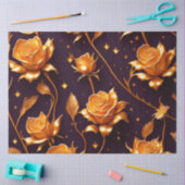 Papier Mousseline Collection de Roses de luxe Gold Boho tendance (Artisanat)