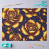 Papier Mousseline Collection de Roses d'or Boho moderne (Artisanat)