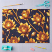 Papier Mousseline Collection de Roses d'or de luxe moderne (Artisanat)