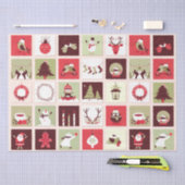 Papier Mousseline Collection Décor de Noël 12 Découpage (Artisanat)