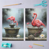 Papier Mousseline Collection Decoupage Flamingo (Artisanat)