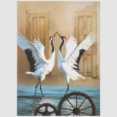 Papier Mousseline Collection Decoupage Grue (Recto)