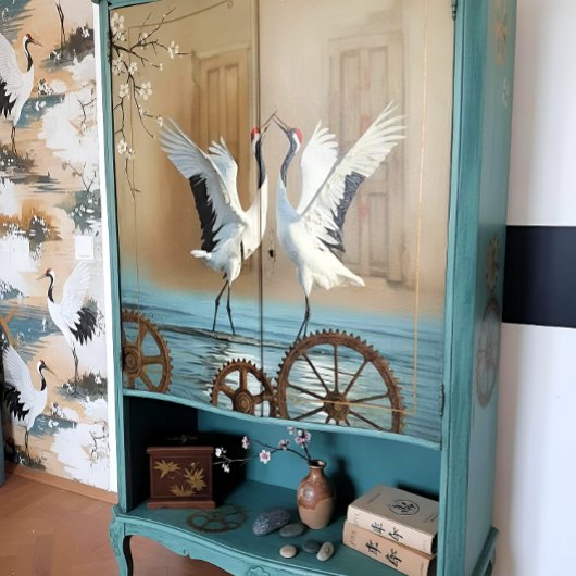 Papier Mousseline Collection Decoupage Grue