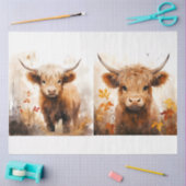Papier Mousseline Collection Design de vaches Highland 1 (Artisanat)