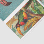 Papier Mousseline Collection d'oiseaux Flamant rose 2c Découpage Vin (Détail)