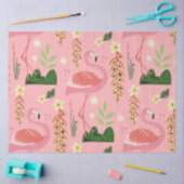 Papier Mousseline Collection Été Flamingo Un Design 7 (Artisanat)