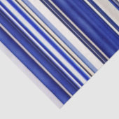 Papier Mousseline Collection été tendance Marine Blue Boat Stripes (Détail)