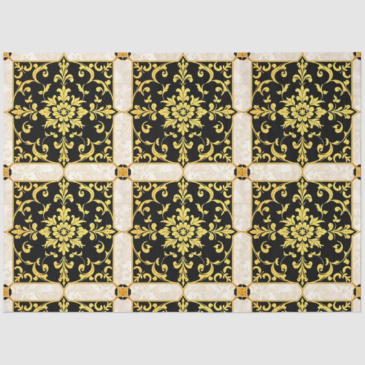 Papier Mousseline Collection Florale Luxe Moderne (Recto)